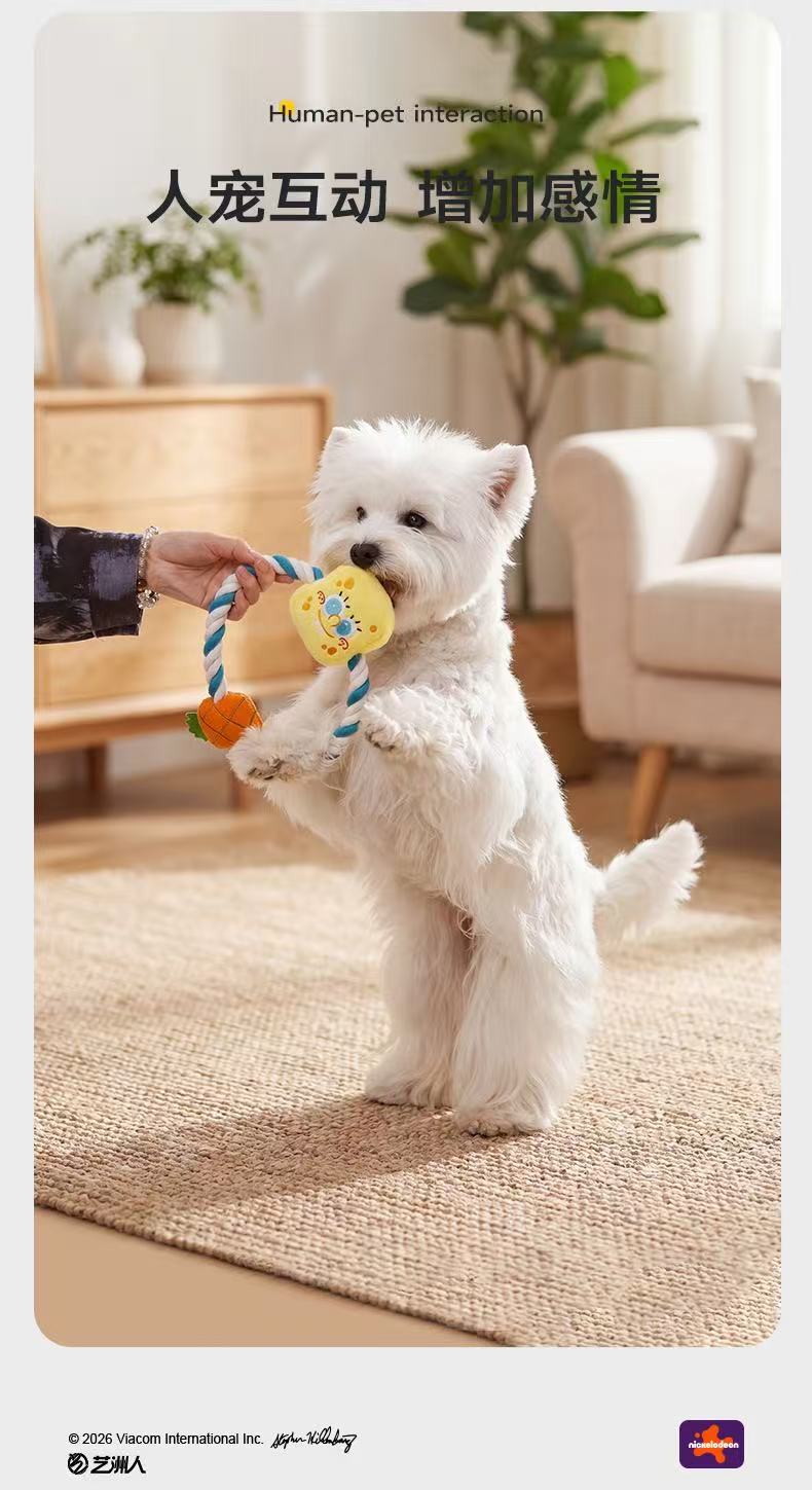 SpongeBob SquarePants Collaboration Rope Chew Toy