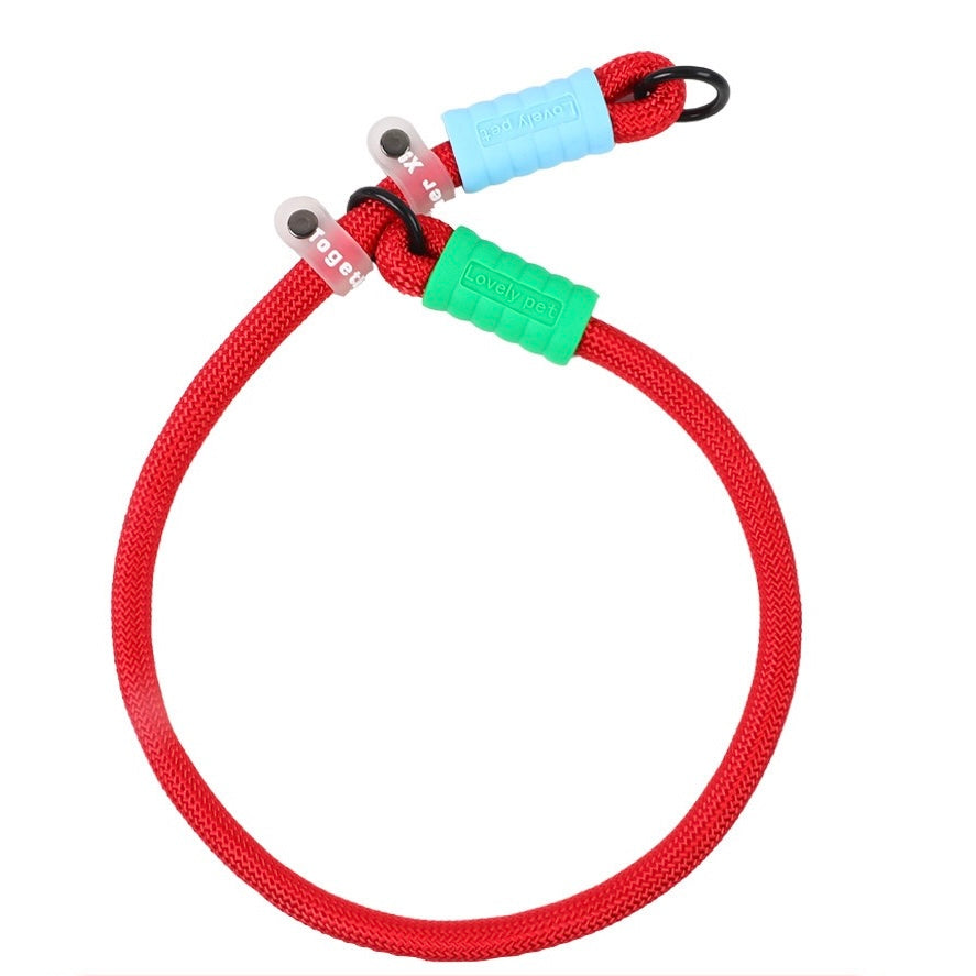 Dopamine-colored pet leash and collar