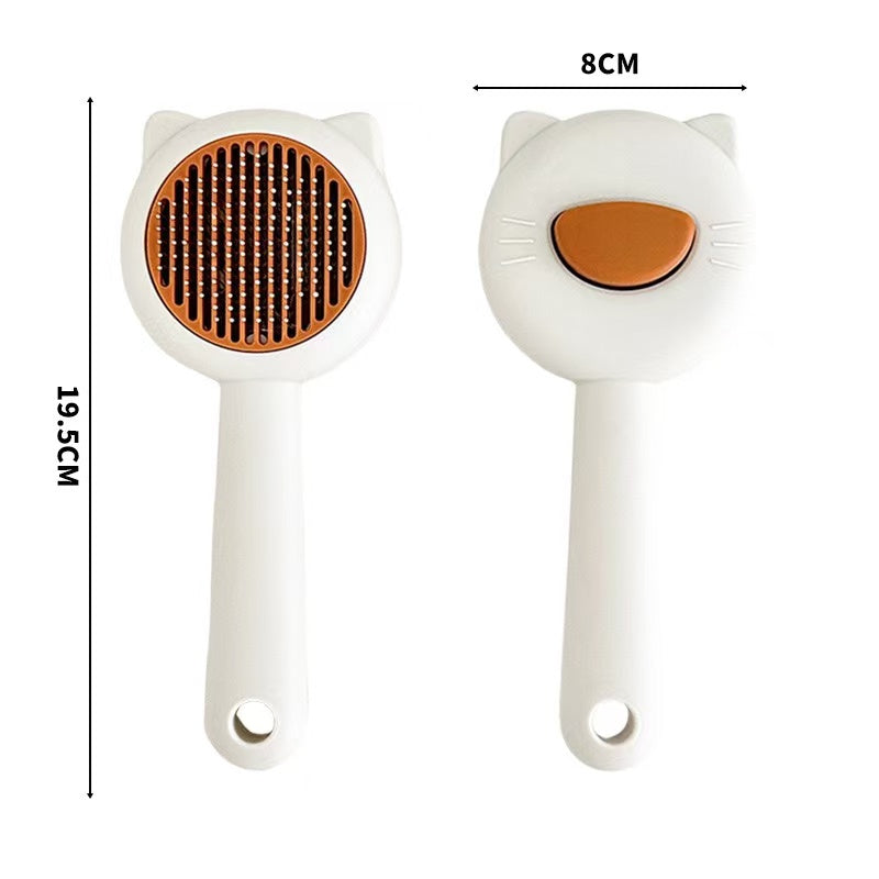 Pet comb for removing loose fur