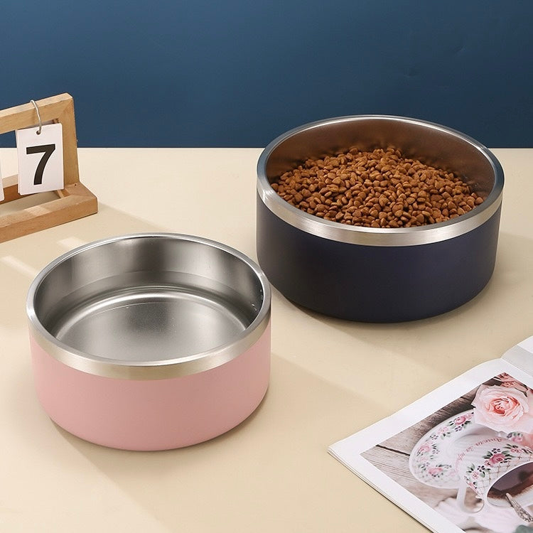 Stainless dog bowl