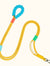 Dopamine-colored pet leash and collar