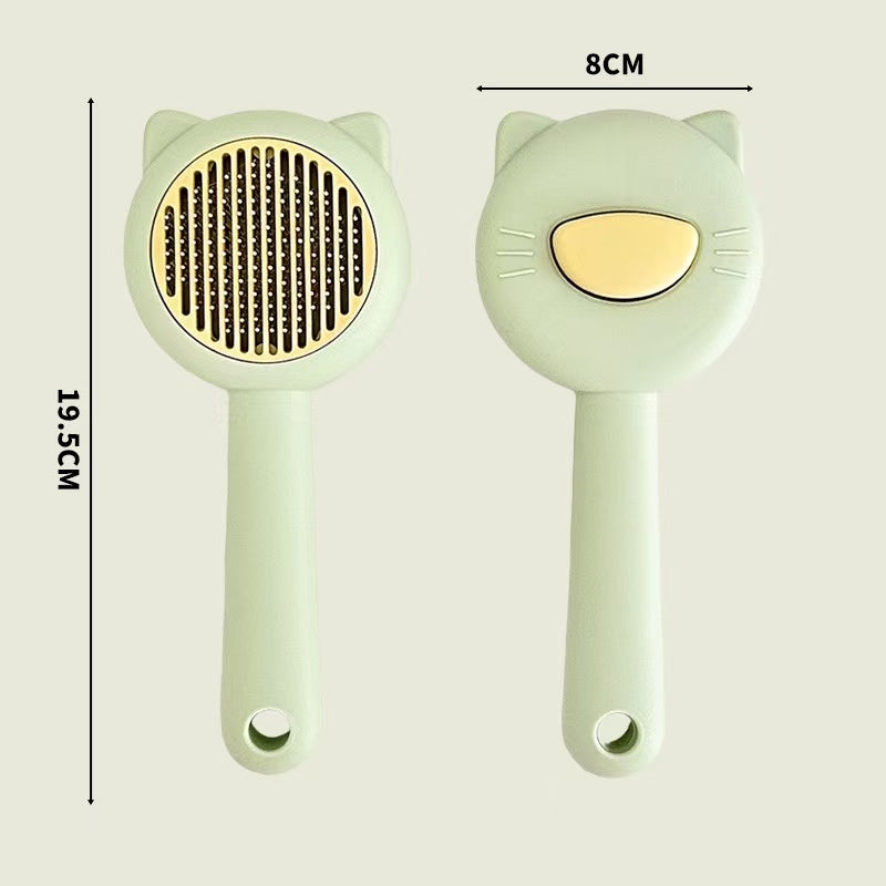 Pet comb for removing loose fur