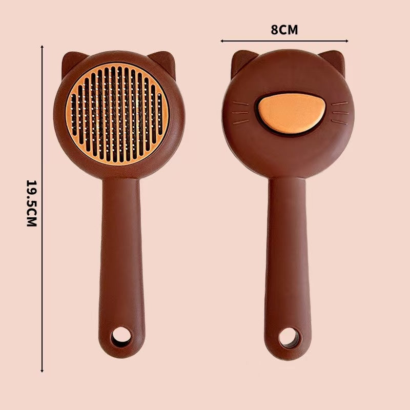 Pet comb for removing loose fur