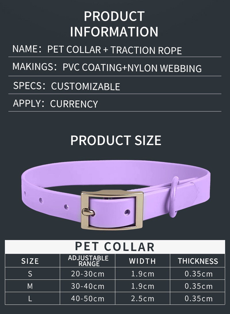Anti-bite and waterproof 4-piece dog harness and leash set
