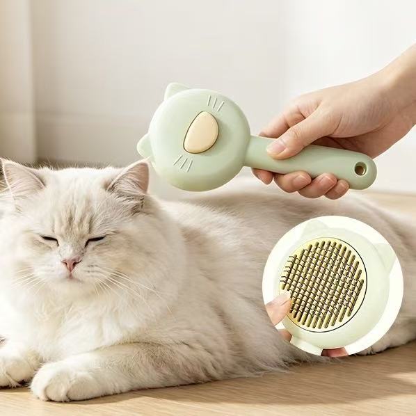 Pet comb for removing loose fur