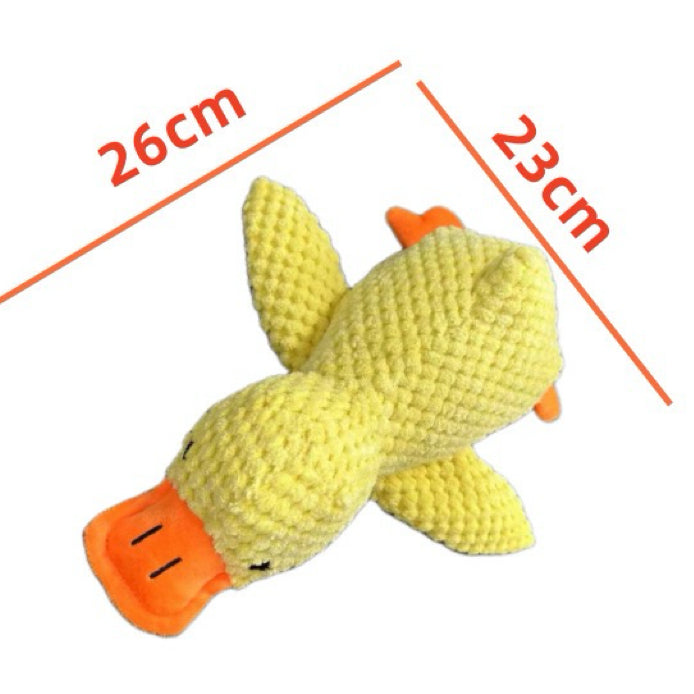 Interactive Squeaky Dog Toy - Crinkle Duck