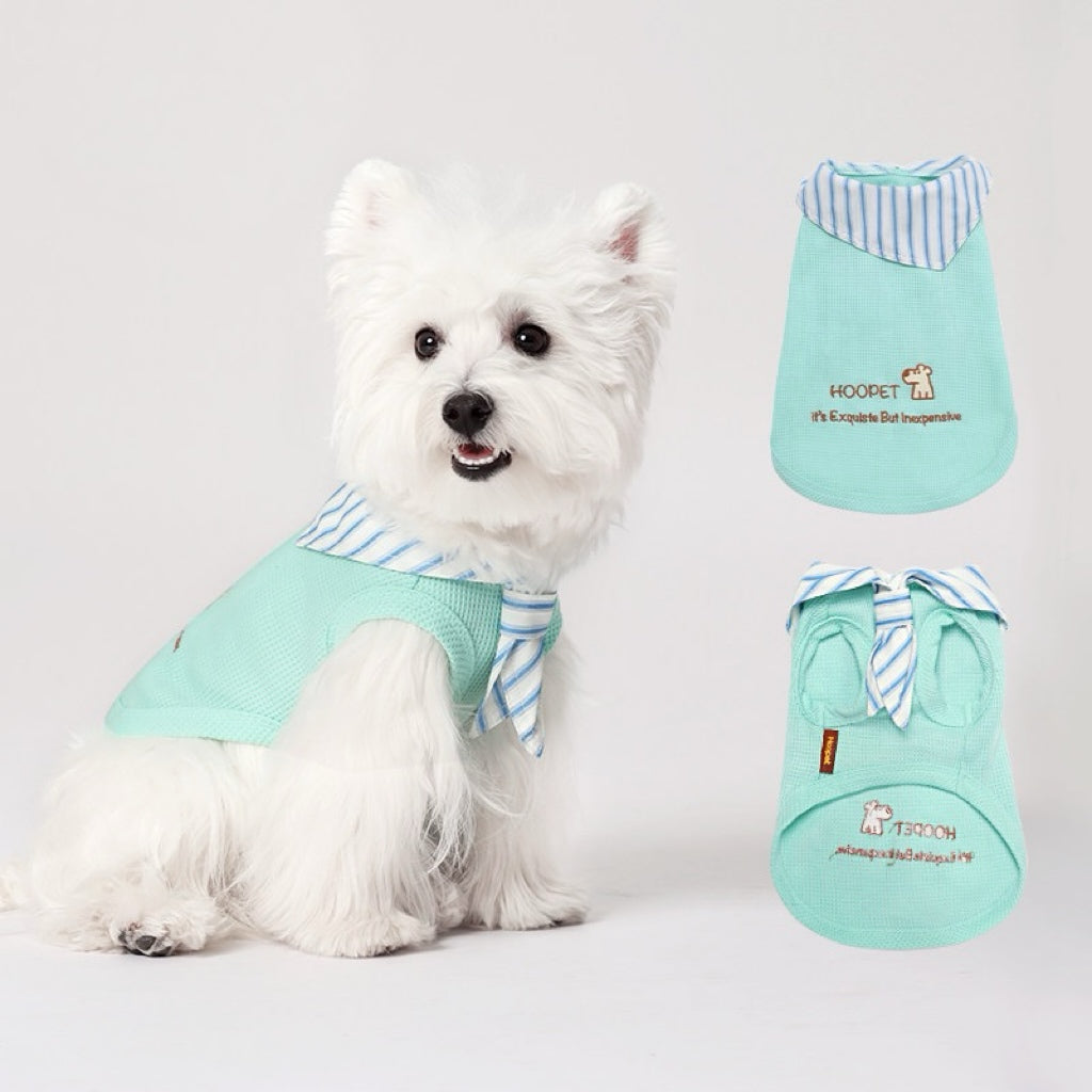 Striped bow tie and vest