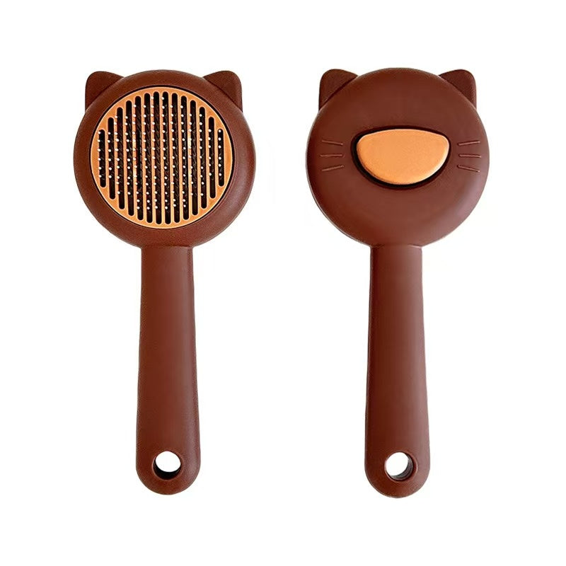 Pet comb for removing loose fur