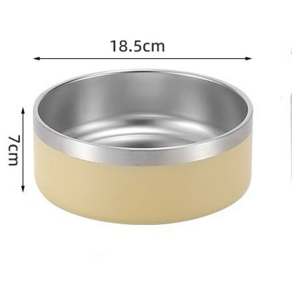 Stainless dog bowl