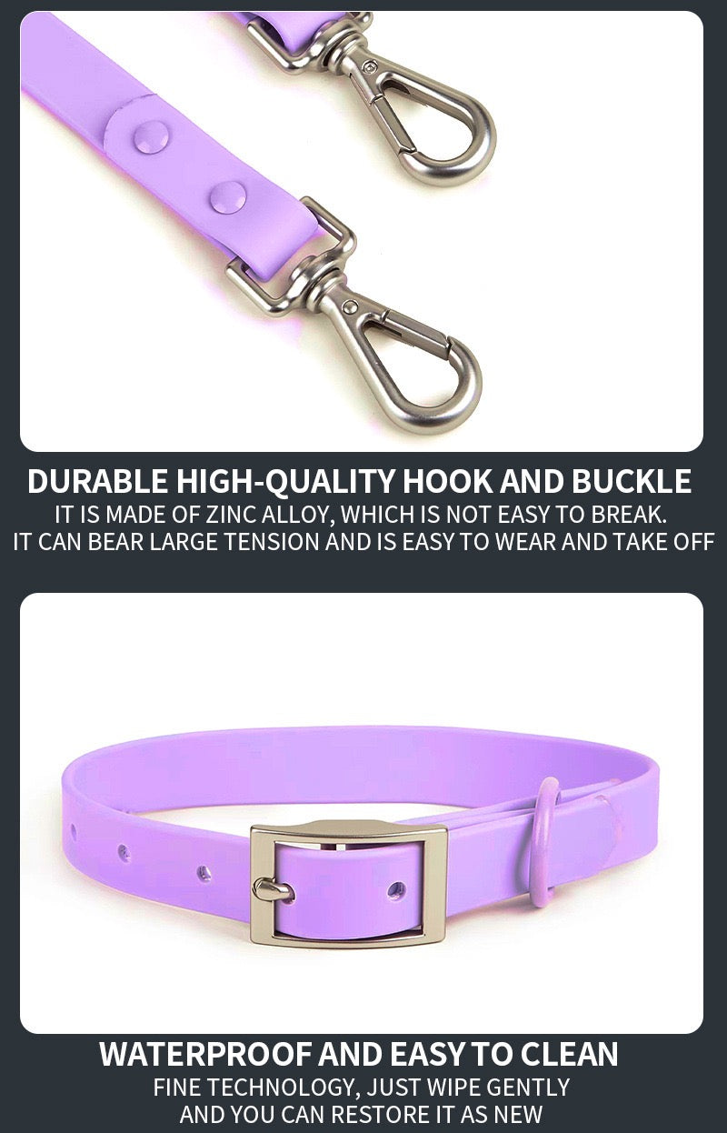 Anti-bite and waterproof 4-piece dog harness and leash set