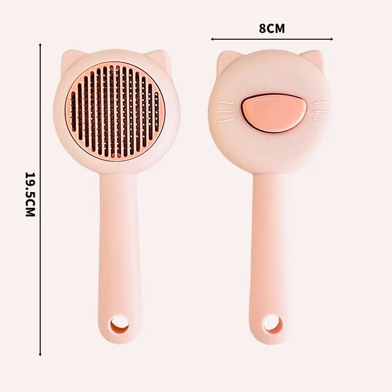 Pet comb for removing loose fur