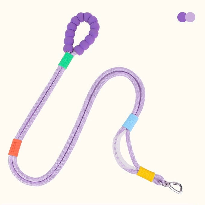Dopamine-colored pet leash and collar