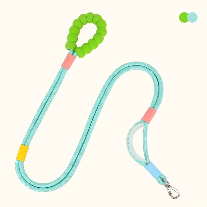Dopamine-colored pet leash and collar