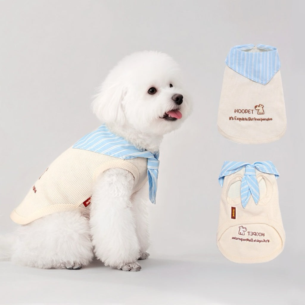 Striped bow tie and vest