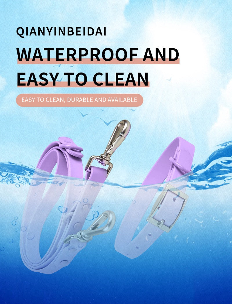Anti-bite and waterproof 4-piece dog harness and leash set