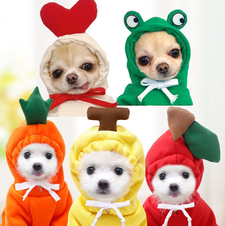 Cute Cartoon Fleece-Lined Dog Hoodie
