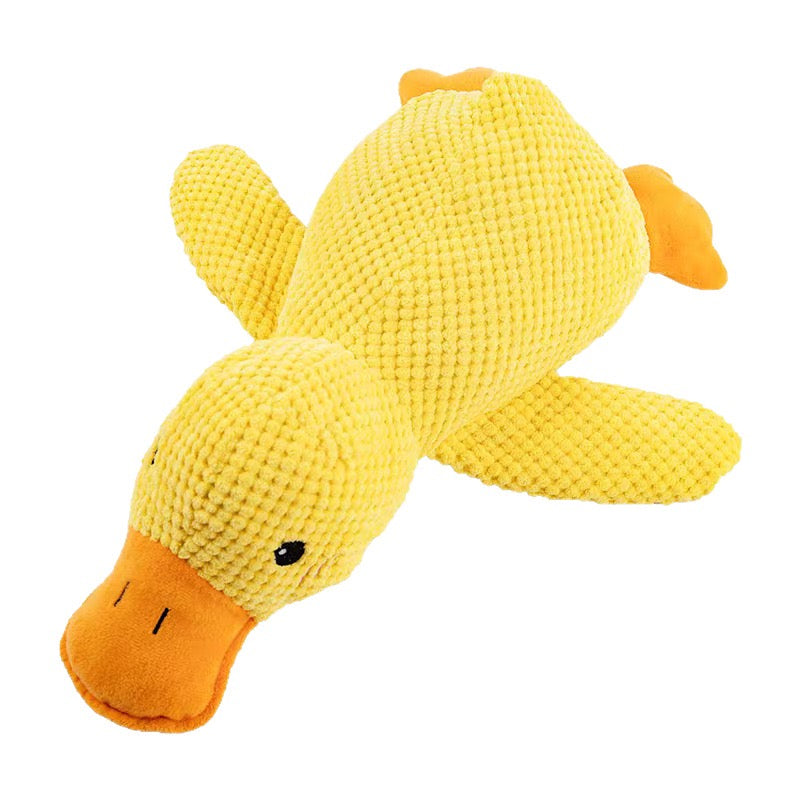 Interactive Squeaky Dog Toy - Crinkle Duck